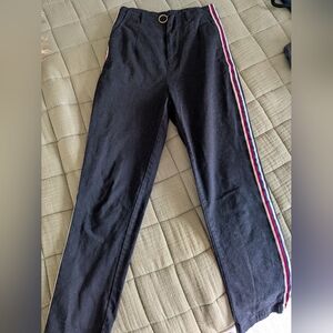 Asos Cropped Pant With Stripe Detailing